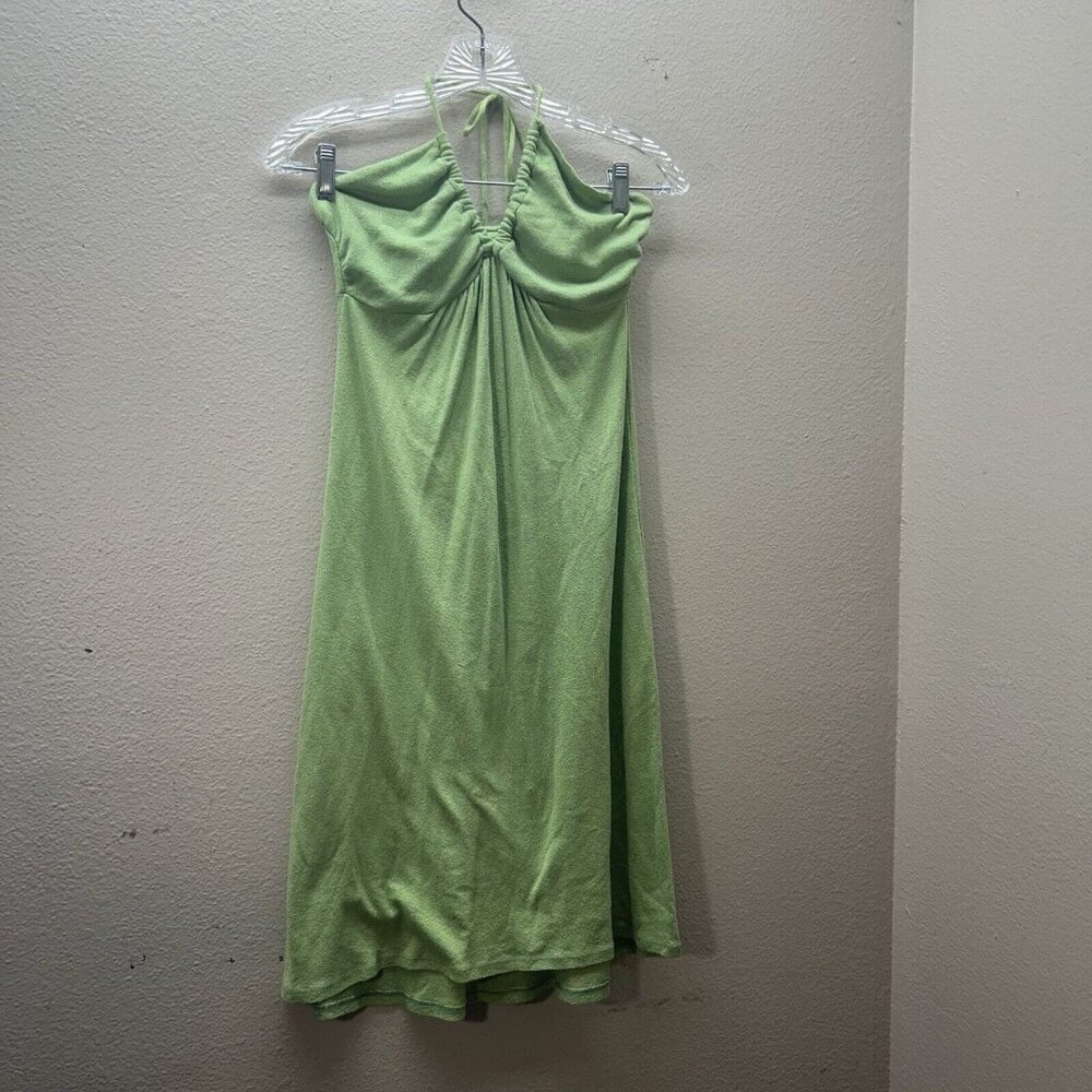 Vintage Michael Stars 90s Y2K Preppy Halter Dress Babydoll Fairy Beach Sundress